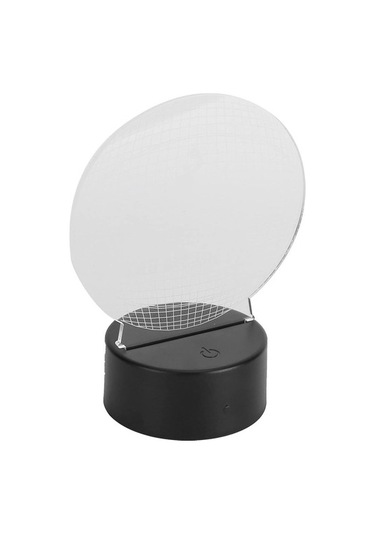 Goldenqian 3d Lamba, Enerji Tasarrufu 7 Renk Erkekler Için Dokunmatik Gece Işığı Çocuklar Için Ofis Için Yatak Odası Için Ev Için Bebek Odası Barlar Için Xlpjpw Siyah