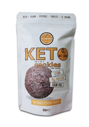 Blendfood Ketojenik Glutensiz Ham Kakaolu Kurabiye 50 G