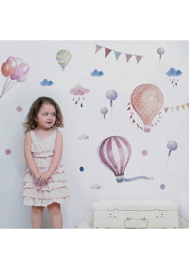 Sıcak Balonlar Duvar Çıkartması Zy890 Diğer