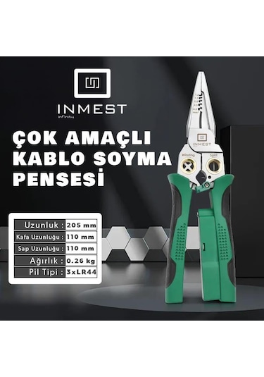 Inmest Çok Amaçlı Kablo Soyma Pensesi