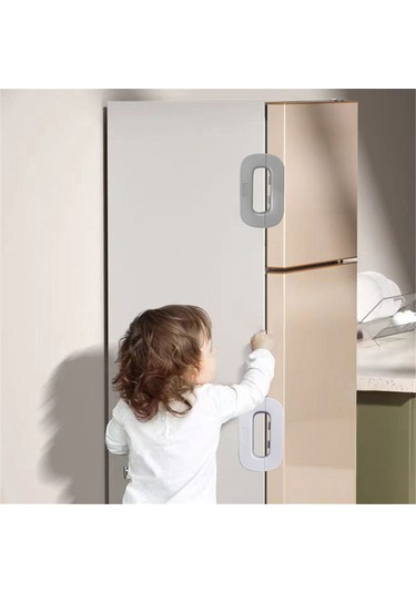 Gajeena Çocuk Güvenliği Kilitleri, Otomatik Kilitleme, Çok Amaçlı Kullanım, Buzdolabı-çekmece-gömlek Makinesi Koruması, Beyaz Beyaz