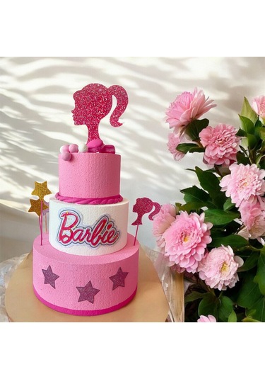 Sutasarimevi Barbie Maket 3 Katlı Yaş Pasta