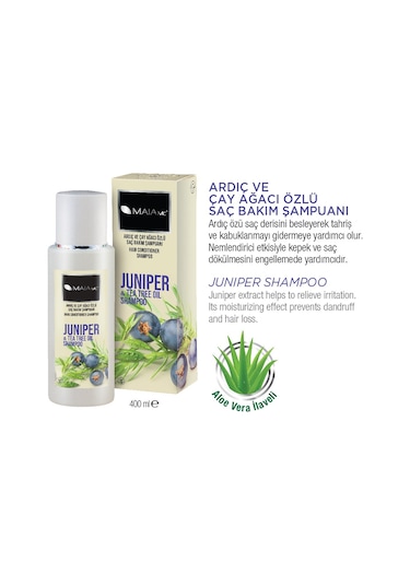 Maia MC Ardıç ve Çay Ağacı Özlü Aloe Vera İlaveli Şampuan 400 ML