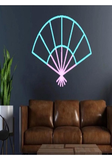 Twins Led Yelpaze Pleksi Neon Tabela Buzmavisi-pembe Model:model:20153366 Buz Mavisi - Pembe