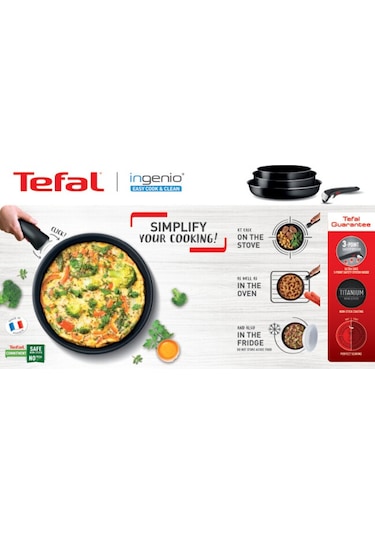 Tefal Titanyum İngenio Simple Cook 1X Büyük Set 12 Parça