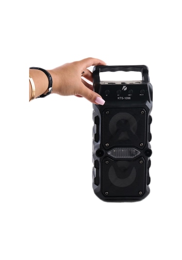 KTS-1096 Büyük Boy Çift Çıkışlı Ses Bombası Bluetooth Hoparlör