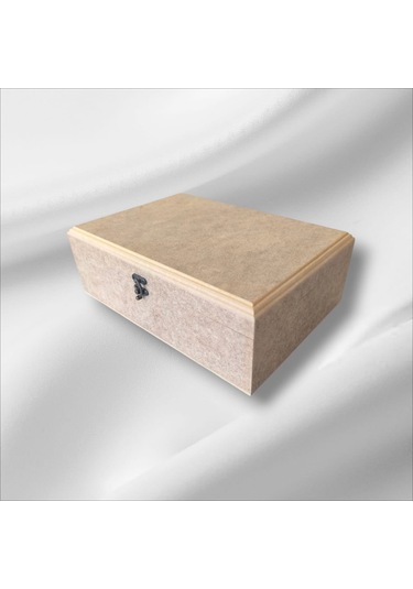 Ahşap-ham Mdf-4 Bölmeli-klipsli-takı-dekoratif Organizer Kutu