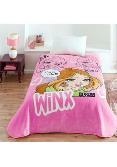 Taç Lisanslı Winx Girl Power Battaniye Tek Kişilik