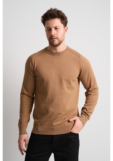 Alexandergardı Bisiklet Yaka Basic Triko Kazak Kahverengi
