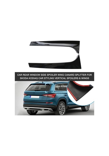 Artfulabode Yan Spoiler Skoda Kodiaq Siyah Karbon Fiber - Kolay Montaj, Geeroyoo Tasarım