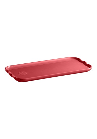 Emile Henry Madeleine Servis Tabağı 2 X 15 X 31,5 Cm Pembe Pembe