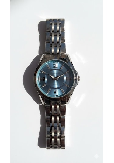 Ferrucci Kadın Kol Saati Gümüş Renk, Mavi Kadran - Fc03602m.01, 2 Yıl Garantili Gümüş