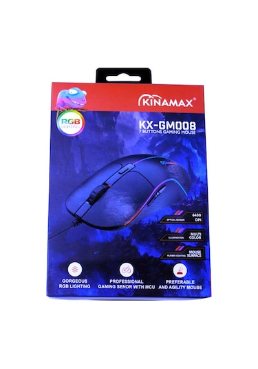 Kinamax KX-GM008 Kablolu RGB Oyuncu Mouse