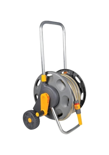 Hozelock 2489H 20 M + 5 M  Hortumlu 45 M Kapasiteli  Tekerlekli, Hortum Toplama Sarma Araba Seti