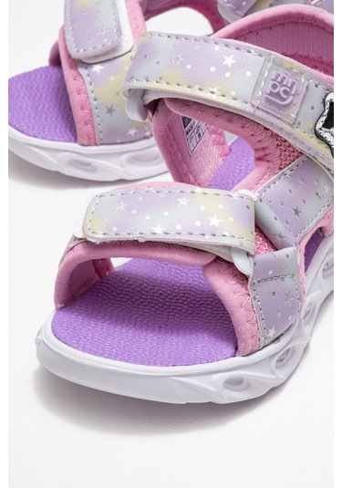 Mnpc Kız Çocuk Pembe Işıklı Anatomik Hafif Günlük Sandalet 25y2s1006759 Pembe