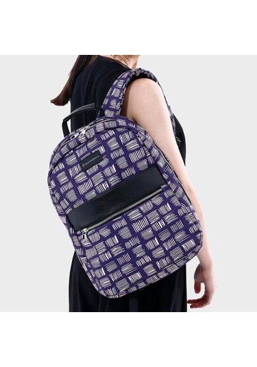 Bloominbag Harmony Hatchards 13-14 İnç Laptop / Macbook Sırt Çantası Mor - Beyaz