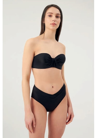 Eros 1006 Kaplı Staplez Bikini Takımı-siyah Siyah