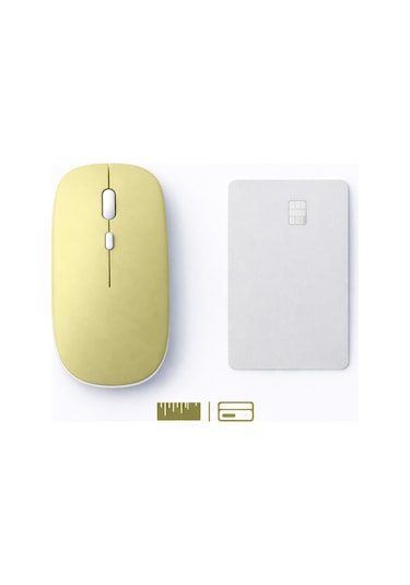 Type-c Şarjlı Bluetooth Mouse Apple Uyumlu MacBook iPad Laptop İnce Gövde Dongle Ve Kablo Dahil 13754