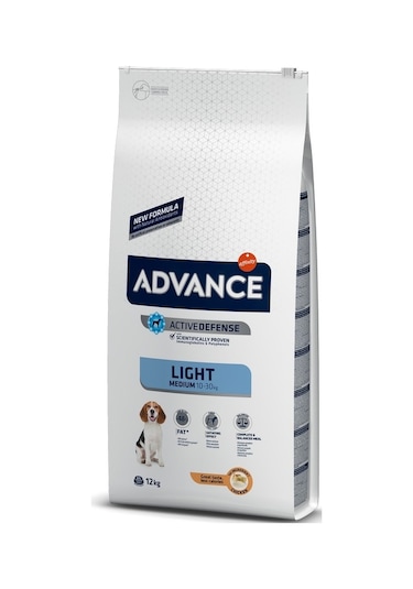 Advance Medium Light Tavuklu Orta Irk Yetişkin Diyet Köpek Maması 12 KG