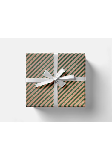 Yeşil Verev Kraft Ambalaj Kağıdı Seti 10 Rulo Kağıt 70x100 Cm