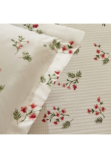 Karaca Home Silvie %100 Pamuk Çift Kişilik Pike Takımı Kırmızı Pp 200.22.04.0322 Kırmızı