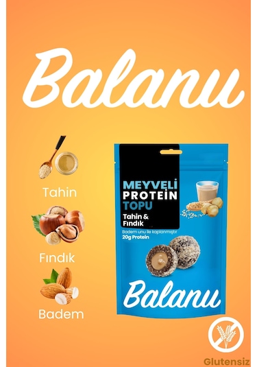 Meyveli Tahinli & Fındıklı Protein Topları 110gr X3 Adet