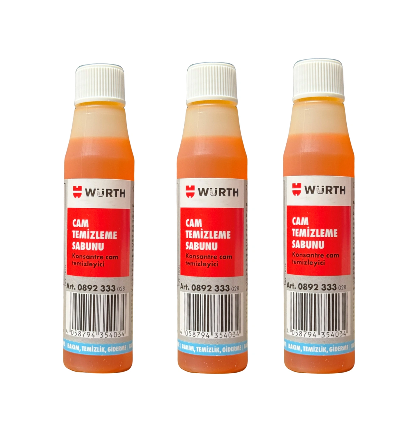 Würth Konsantre Cam Suyu Kir Ve Leke Giderici 32 Ml 3 Lü Set