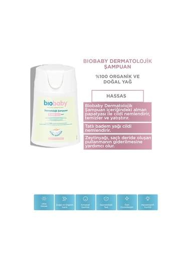 Biobaby Dermatolojik Şampuan 150 ml - Konak Önleyici  Şampuan