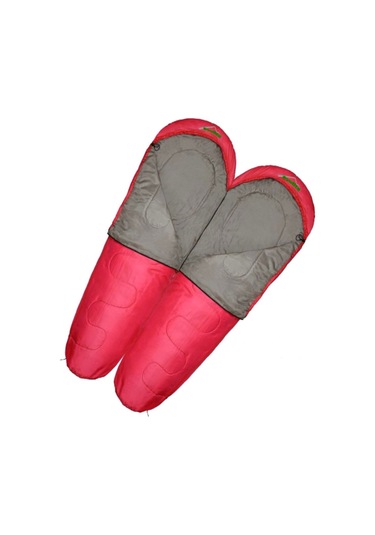 Evolite Alfa Pro 0 Derece Birleştirilebilir 2 Adet Uyku Tulumu Kırmızı