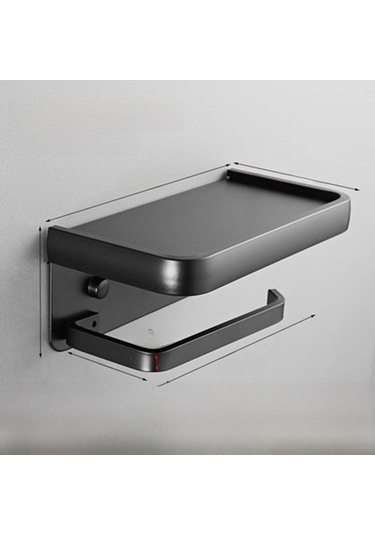 Yunboo Banyo Tuvalet Kağıdı Tutucu, Gri Çift Katlı, Uzun Ömürlü Alüminyum, Telefon Ve Küçük Eşya Depolama, Konforlu Kurulum, Modern Tasarım Diğer