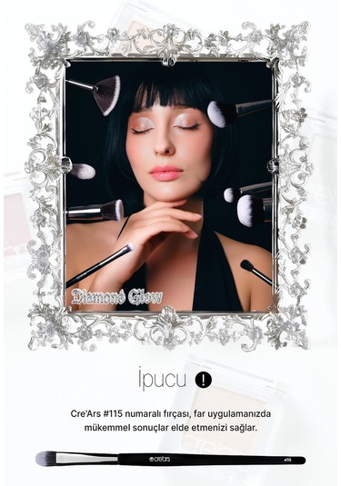 Yoğun Işıltılı Jel Yapılı Tekli Far Cre'ars Diamond Glow Eyeshadow 04 Beige Diamond 16619143