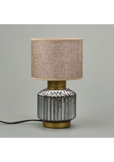 Nisa Luce Rosa Cam Abajur - Füme / Kahverengi / Eskitme Füme / Kahverengi / Eskitme