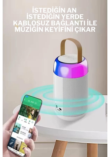 Wearfitpro KRK001 Taşınabilir Mikrofonlu Ses Bombası Bluetooth Hoparlör