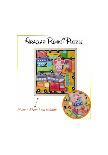 Ankebut 12 Parça Araçlar Puzzle 30503