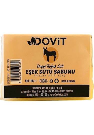 Dovit Doğal Kabak Lifli Eşek Sütü Sabunu 110 G