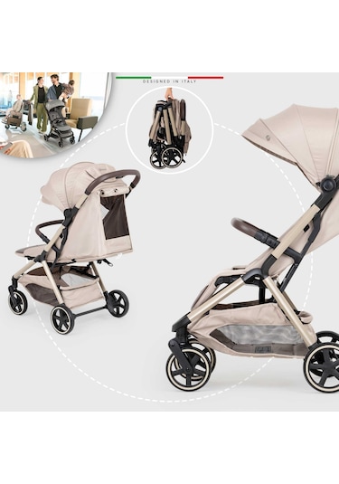 Elele Cabina Kabin Tipi Bebek Arabası Bej