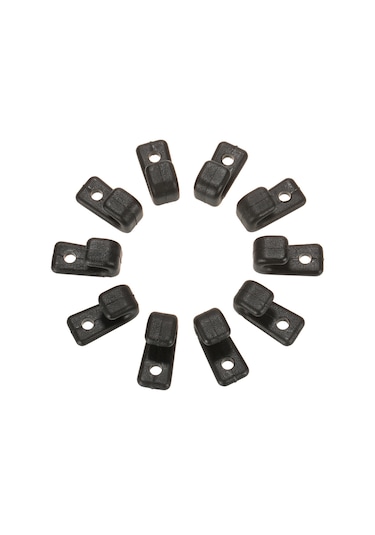 Konesam 50 Adet Nylon J Kanca, Gemi Sahnesi İçin Bungee Kordon Takımı, Dayanıklı Konstruksiyon, Kolay Kurulum 4mm Cıvata/riveti Uyumlu