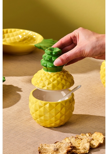 Karaca Pineapple Şekerlik 260 Ml Sarı