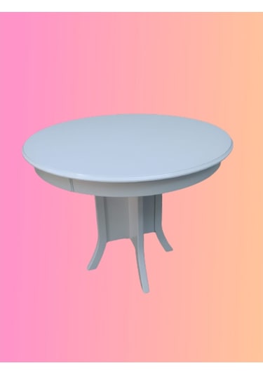 Bengimobilya Masa Baba Kutu Ayak Parlak Beyaz Model Boya 90 Cm Tabla Açılır It