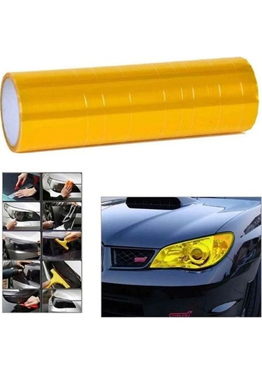 Far Stop Filmi Far Folyosu Sarı Far Çizik Çizilme Engelleyici Folyo 100cm X 30cm