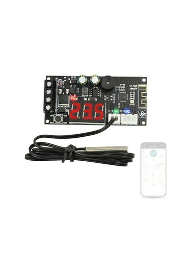 Wıfı Akıllı Sıcaklık Kontrolcü Modülü -40 C/+110 C, Uzak Kumanda, 15 Günlük Bulut Kaydı, Android/ios Uyumlu, Mos Transistör Çıkışı