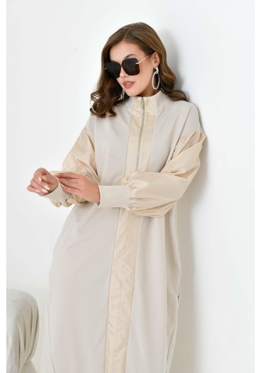 Ftz Kadın İki İp Elbise Beige 30950 Beige