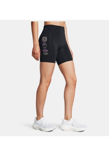 Kadın Ua Run Anywhere Kısa Tayt 1386345-001 Siyah