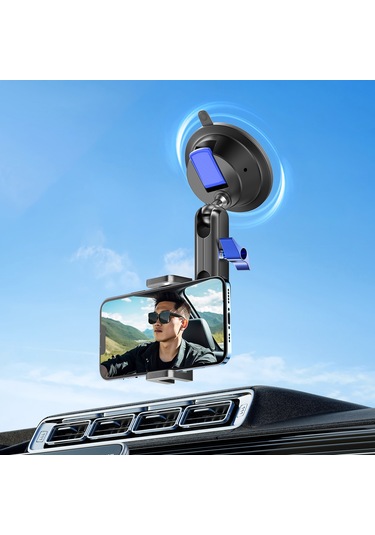 Ximistore9 Araç İçin Süspansiyon Tutucu, 360 Döner İki Toplu Tasarım, Akıllı Telefon Klem'i 6-9.3cm , İphone Ve Android Uyumlu