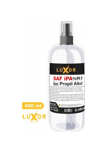 Luxor Kimya Saf İpa %99.9 İzopropil Alkol 400 ML