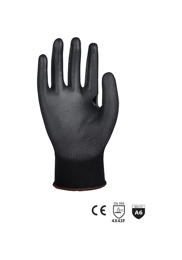İş Eldiveni Hanvo Kesilmeye Dirençli Nitril Kaplama Eldiven