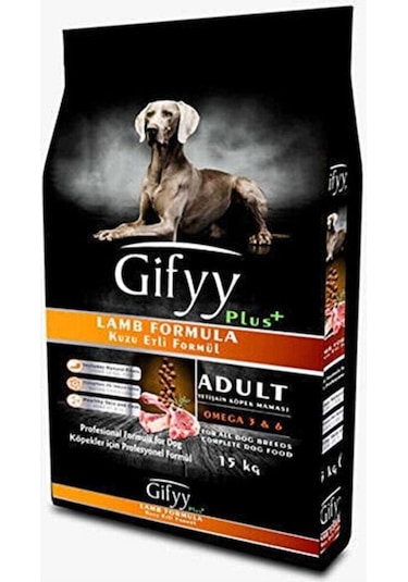 Gifyy Plus Premium Kuzu Etli Yetişkin Köpek Maması 15 KG