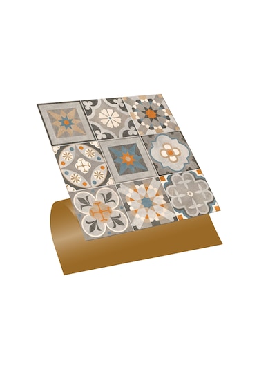 Tink KENDİNDEN YAPIŞKANLI APRİCOT DESENLİ PVC KARO 30X30