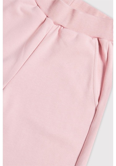 Kids Girl Geniş Paça Jogger Eşofman Altı Açık Pembe