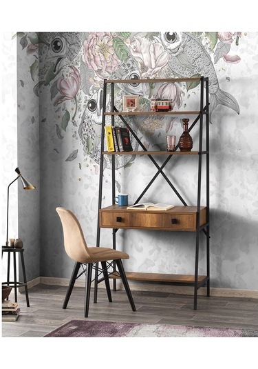 Mobilgen Çalışma Masası Meşe - Siyah